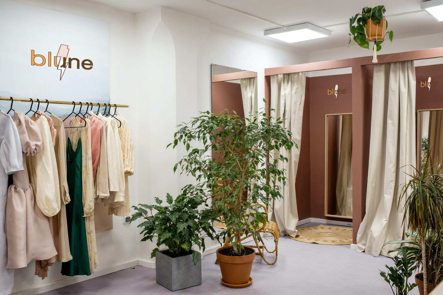 Intérieur d'une boutique. Imaginé dans le cadre d'un projet d'étude.